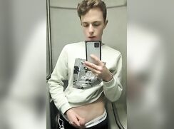 Jan German twink shows and jerks his dick