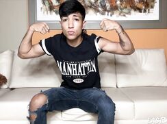 Sweet boy with teen hard cock jerking off on webcam