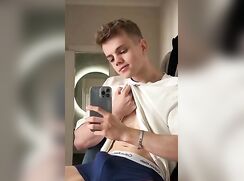 James shows his big cock