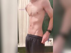 Slender Twink Reveals Big Cock In His Bedroom boys porn