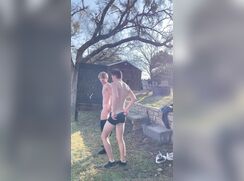 Two Hot Guys Play Strip Axe