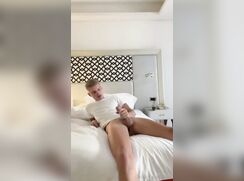 cute fit blonde nathan jacks off boys porn