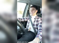 Kyle and Kam are traveling by car