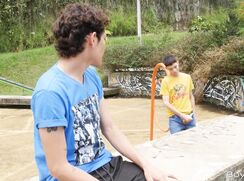 Takes a stranger home and seduces him in bed boys porn