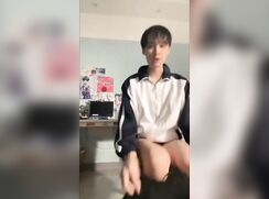 Hot Asian Solo On Chair