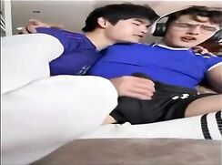 sucking off bicurious roommate