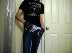 Emo Jerking with Cute Briefs