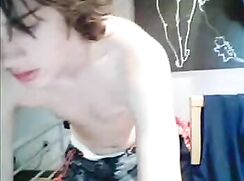 Cute Str8  webcammer cums