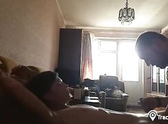 Amature daddy boy oral couch cum