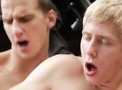 Blonde czech twink waiting for his friend