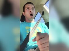 cute nice guy cumming on his car GAY PORN TUBE