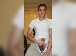 Cute  Boy Jerking Off