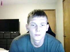 Blond Guy Shows-off Dick and Ass