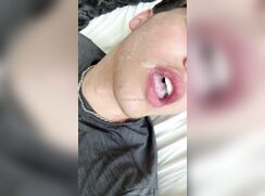 Yummy brad cums in mouth