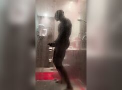 Trembling from the intense ejaculation