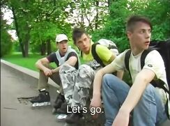 See what happens when 3 skaters find out they are alone in the forest