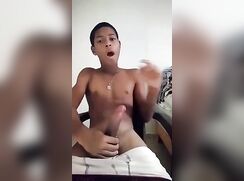 Black Boy Eats His Cum