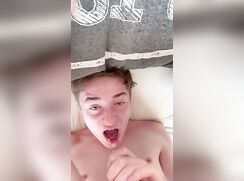 Noel Maddee starts eating his own cum