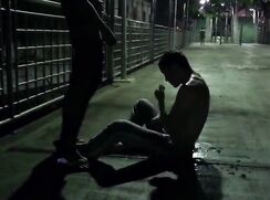 Public piss lad used outside