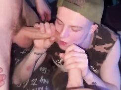 two cocks for lucky bottom