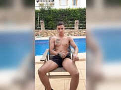 ABX Clips - Irishdreamboy cums by the pool