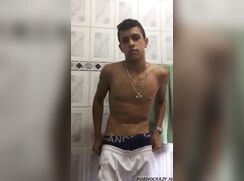 ABX Clips - Wanker in the bathroom before bathing