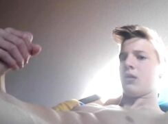 ABX Clips - College jock cumming on his bes