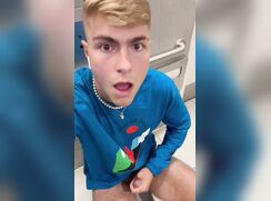 Public restroom cum shot blond porn cute