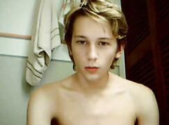 Beautiful, big dick, blond, web cam boy