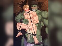 Fucked by a green orc