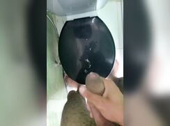 Unloading on the toilet