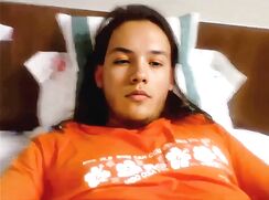 Long Black Hair Native American guy wanks and cums - AI Enhanced