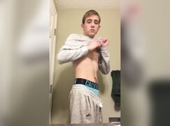 cute teen with a jiggly hairy butt