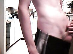 sporty guy jerking on cam