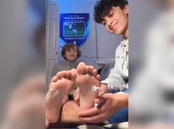 Twinks foot massage