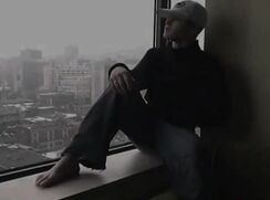 sitting by the window