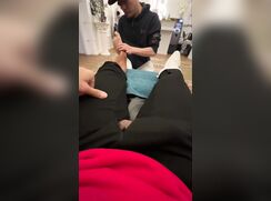 "Handy" foot massage.