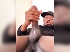 Sexy Black Boy enjoying a Good Nut