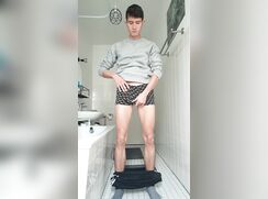 Twink strips and plays around