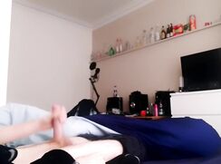 ABX Clips - 20 year old with big dick masturbates in uni room