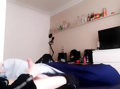 ABX Clips - 20 year old with big dick masturbates in uni room