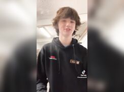 Hot big dick tiktok dude jerking off at work