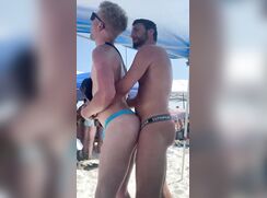 Hot gay sex in public
