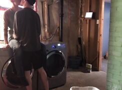 Spycam: little brother helping with the laundry
