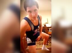 cute fit wrestler brunette strip baited off twink porn