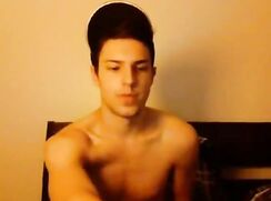 Twink's Amateur Striptease and Webcam Jerk Off Session