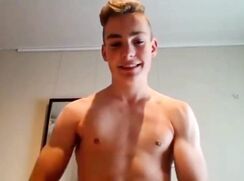 cute fit blonde chating bedroom wanks hot off