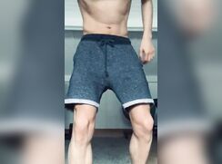 Slow undressing shorts strip porn