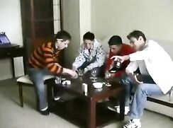 A vintage strip-poker film