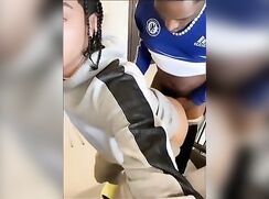 black boys sucking and fucking in the stairway